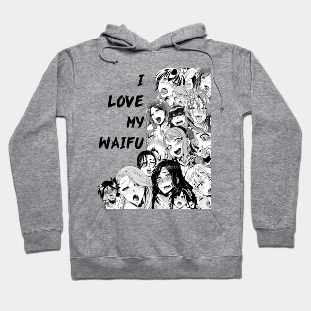 Ahegao waifu Hoodie by HamsterOver